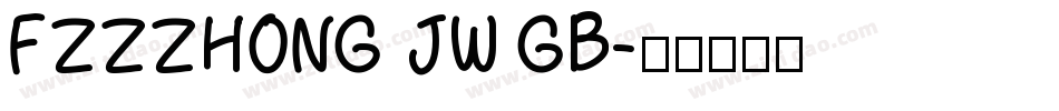 FZZZHONG JW GB字体转换